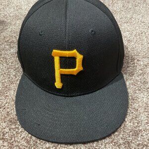 Pirates MLB Adjustable Youth Baseball Cap By OC Sports Black & Yellow Officially